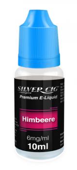 E-Liquid Silver-Cig Himbeer 6mg Nikotin 10ml im 5er Dsp.(DPT2 Konform EU Herstel